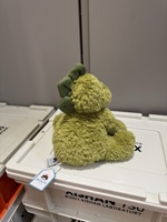 Peluche Dragon Fuddlewuddle britannique JE 23 cm, rembourrage en coton PP, fourrure ondulée verte douce, poupée apaisante pour enfants, cadeau