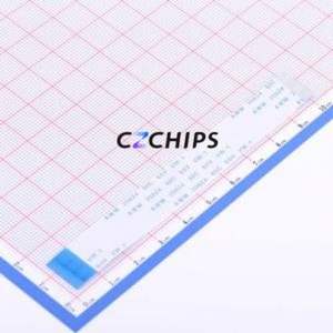 JS05B-24P-100-4-8 FFC Cable (Flexible Flat Cable) P=0.5mm Connector 24P 0.5mm 0.3mm Reverse - Product Image 1