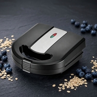 Grille-pain électrique 750W JD20378, presse à panini antiadhésive, appareil compact pour petit-déjeuner, usage domestique