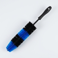 Brosse de nettoyage de roues de 40 cm avec poils en PP et tête ronde pour le lavage des jantes et des pneus de voiture