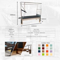 Equipo de Pilates Cadillac Trapeze Reformer de Alta Calidad con Resortes, Fabricado en Madera de Arce Blanco Pura Flow