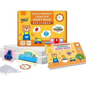 Libro silencioso Montessori para bebé, juguete educativo, libro de actividades de aprendizaje cognitivo para niños - Product Image 1