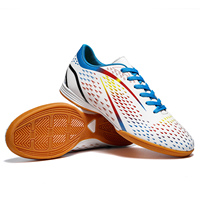 Chaussures de football légères à lacets pour entraînement en salle à cinq, semelle plate