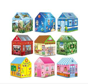 Tente château princesse confortable, tente pour filles, jouet Pop-Up rose, maison pour tipi - Product Image 2