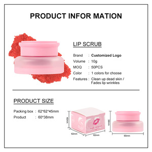 Exfoliante Labial de Fresa Personalizado OEM en Oferta MLM, Exfoliante Labial Hidratante y Suavizante, Repara la Piel Muerta, Labios Secos y Agrietados, Marca Privada - Product Image 6