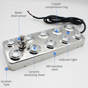 5 Kg/giờ Siêu Âm <span class=keywords><strong>Mist</strong></span> Maker Fogger 10 Đầu Với Điện New Siêu Âm Phun Công Nghiệp Tạo Độ Ẩm Sương Mù Phụ Tùng Máy - Product Image 6