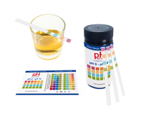 100 bandelettes de test de pH universelles en plastique SY, gamme complète 0-14, personnalisables OEM, test rapide du pH, garantie 2 ans, pour l'eau potable