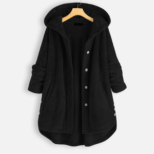 Plus-size Women's Hooded Double-sided <strong>Velvet</strong> Fashion Long Plus-size Women's Hooded <strong>Coat</strong> - Product Image 3