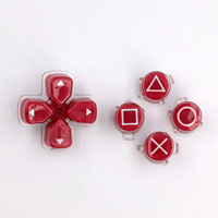 Boutons de remplacement colorés en cristal ABXY Dpad pour la réparation de la manette PS5