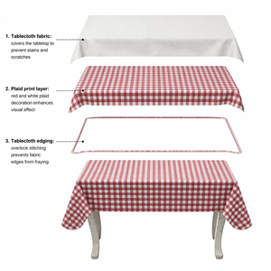 <span class=keywords><strong>Nappe</strong></span> Moderne Classique Jetable en Plastique PEVA avec Dos en Non-Tissé, Double Couche Stratifiée, Imperméable et Imprimée sur Mesure - Product Image 3