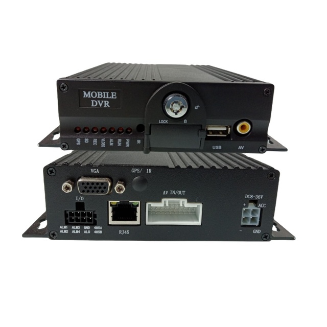 Local Recording H.264 Mobile DVR up to 512gb SD Cards Support 4CH 1080P AHD Cameras for Car Truck Bus Monitoring