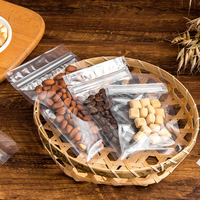 Sacs en plastique refermables transparents écologiques avec fermeture éclair, sacs d'emballage alimentaire en plastique, sacs en mylar à fermeture éclair plate