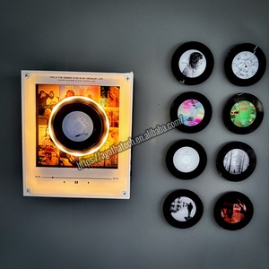 Luz Nocturna Personalizada, Altavoz de Vinilo, Set de Regalo, Foto Acrílica Personalizada, CD Giratorio, NFC, Imán para Refrigerador, Reproductor de Música - Product Image 1