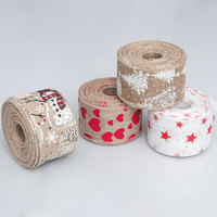 Ruban imprimé à bordure en fil de fer imitation lin à carreaux, très vendu à l'international, pour décoration de Pâques, artisanat DIY, vente en gros d'usine