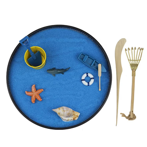 Kit de sable de jardin Zen méditation MicroLand <span class=keywords><strong>Scape</strong></span> Blue Ocean ornements de table créatifs jardin Zen pour la décoration de la maison - Product Image 2