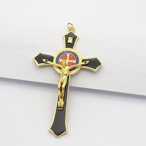 12Cm Goud Email Kruis Metalen Jesus Hanger Voor Hand Met Christelijke Kerk Thuis Jesus <span class=keywords><strong>Crucifix</strong></span> Hanger <span class=keywords><strong>Diy</strong></span> - Product Image 4