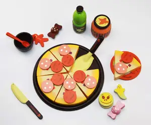 Vendita calda Mystical Halloween Kitchen Pretend Play bambini taglio in legno torta di compleanno giocattolo
