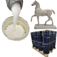 Caoutchouc de Silicone Liquide pour la Fabrication de Moules de Statues et Sculptures en Plâtre, Ciment et Béton