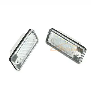 Aelwen LED with E32 Certificate Left Side License Plate Light Fit For AUDI A4 A6 A3 OE 8E0807430A 8E0943021 8E0943021B