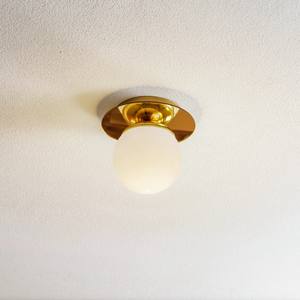 Plafoniera oro Vintage in vetro trasparente e ferro Base industriale <span class=keywords><strong>per</strong></span> interni lampada da soffitto <span class=keywords><strong>per</strong></span> bagni con montaggio su balcone - Product Image 2
