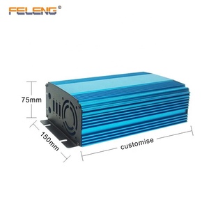 Boîtier de projet en aluminium pour rail DIN de <span class=keywords><strong>150</strong></span>*75 mm de longueur (selon les besoins) pour onduleur AC/DC et SMPS - Product Image 3
