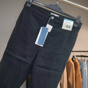 Dernières Tendances : Jeggings en Jean pour Femme, Respirants, Écologiques, Lavés, Couleur Unie, Coupe Droite Mi-Haute, Longueur Intégrale, 100% Coton - Product Image 3