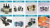 Etiquetas Adhesivas de Papel Impermeables Directas de Fábrica, Código de Barras, Logotipo Personalizado, Etiqueta de Embalaje Troquelada en Rollo para Uso en Regalos y Manualidades, Hecho en China
