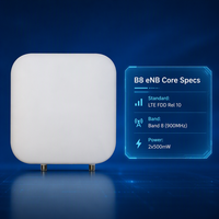 Estación Base Exterior 4G LTE Profesional B8 900MHz 2x500mW ENodeB de Célula Pequeña para 32 Usuarios para Despliegue Privado de LTE y WISP