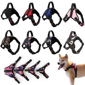 Pettorina per cani riflettente per animali domestici guinzaglio per pettorali resistente e regolabile per cani di piccola taglia di taglia media accessori per imbracature da passeggio per gatti - Product Image 1