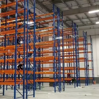Sistema de Estanterías Metálicas para Almacén de Alta Resistencia, Sin Pernos, 500 kg/Nivel, 5 Niveles, Fácil Montaje, Recubrimiento en Polvo, Industrial