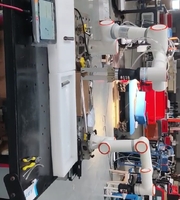 Robot de soudage sur rail avec axe externe 7/8, bras de robot à moteur en acier inoxydable, facile à utiliser