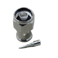 Connecteur coaxial RF mâle de type N 50 ohms à souder pour câble super flexible de 1/2''