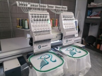 Machine à broder industrielle informatisée de haute qualité Galaxy 12/15 aiguilles pour casquettes, t-shirts, logos, patchs et vêtements, système Dahao