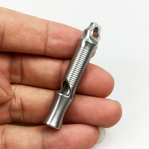 Высококачественный свисток для выживания из нержавеющей стали для активного отдыха, походов и охоты, высокочастотный - Product Image 4