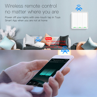 Interruptor Tuya Funciona Sin Internet, Bluetooth, Interruptor de Pared Inteligente de un Solo Punto, Compatible con Smartlife APP, Alexa y Google Home