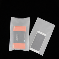 Sachet d'emballage plat en CPE semi-transparent mat thermoscellable pour écouteurs, étuis de téléphone portable, câbles de données