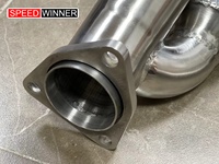 SpeedWinner High Flow 304 Stainless Steel Downpipe Bertekanan Balik untuk Nissan 350z 370z VQ35HR VQ37VHR VQ35DE