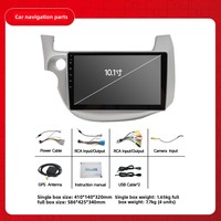 Autoradio 4G RDS DSP GPS Navigation Lecteur Multimédia Vidéo MP5 DVD Écran Divisé pour HONDA FIT JAZZ 2007-2014