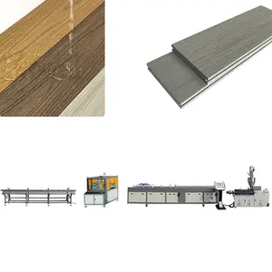 Máquina De Decking De Madeira De Plástico Ao Ar Livre Reciclado PE WPC Perfis Extrusão Linha Fabricante Extrusora De Plástico De Madeira