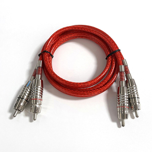 Câble <span class=keywords><strong>audio</strong></span> 2 RCA mâle-mâle plaqué or, blindé en nylon tressé, pour amplificateur home cinéma et HDTV - Product Image 6