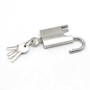 Candado de acero inoxidable 304 con llaves de latón, Logo personalizado y paquete, muestra gratis - Product Image 2