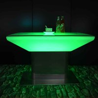 Meubles LED carrés de discothèque, 40 pièces, mobilier brillant pour table basse cocktail, narguilé de salon, bar