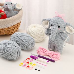 Tự làm đan Túi vật liệu cho người mới bắt đầu dễ dàng để sử dụng len Crochet Hook Set & Stitch Kit cho nghề thủ công và nhà dự án - Product Image 4