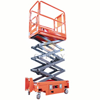 Plateforme élévatrice à ciseaux industrielle et résidentielle Cathaylift CLMS 3,9 m 300 kg, portable, alimentée en courant continu, en acier, multi-personnes, pour opérations de levage