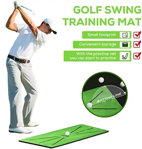 高尔夫训练垫挥杆检测击球分析 & 校正您的挥杆路径迷你高尔夫练习训练辅助地毯