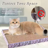 Planche à griffer pour chat Conception double face Colonne de planche à gratter résistante à l'usure pour la famille du propriétaire d'un animal de compagnie 1 pièce