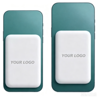 Batterie externe magnétique portable 10000 mAh, mince et légère, mini chargeur sans fil rapide pour téléphone portable 5000 mAh avec logo personnalisé
