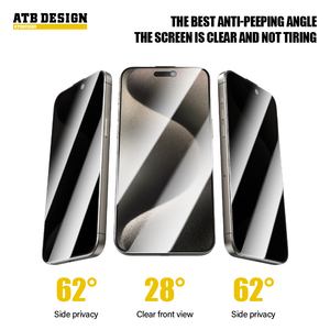 Protector de Pantalla de Vidrio Templado ATB para <span class=keywords><strong>iPhone</strong></span> 18 Pro Max, Antiestático, Anti-Espía, Venta al por Mayor, Vidrio Móvil Personalizado - Product Image 2