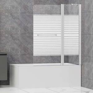 Vendita Diretta dalla Fabbrica, Schermo per <span class=keywords><strong>Vasca</strong></span> <span class=keywords><strong>da</strong></span> <span class=keywords><strong>Bagno</strong></span> in Acrilico Pieghevole di Alta Qualità con Telaio in Alluminio Rettangolare - Product Image 3