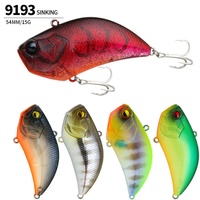 Leurre de pêche dur 54mm 15g pour la pêche en mer, longue portée, leurre vibrant bionique métallique coulant pour la pêche au bar